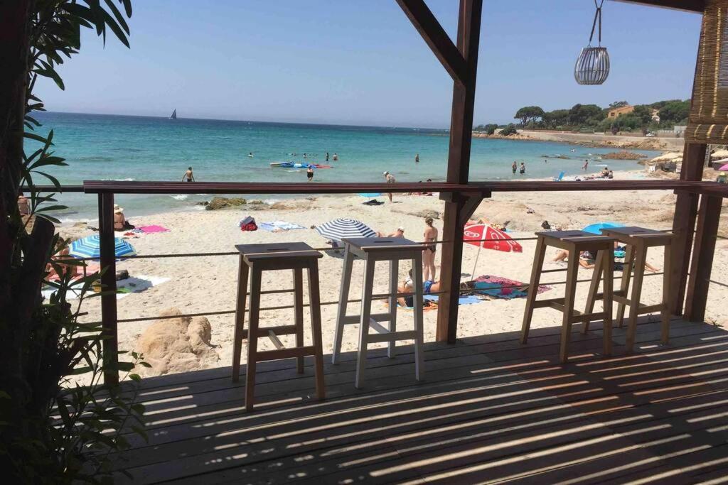 Ajaccio Magnifique T2 Neuf 40M2 Avec Balcon Au Trottel 4 Couchages Wifi Clim Parking Plage A Pieds 100M Exterior foto